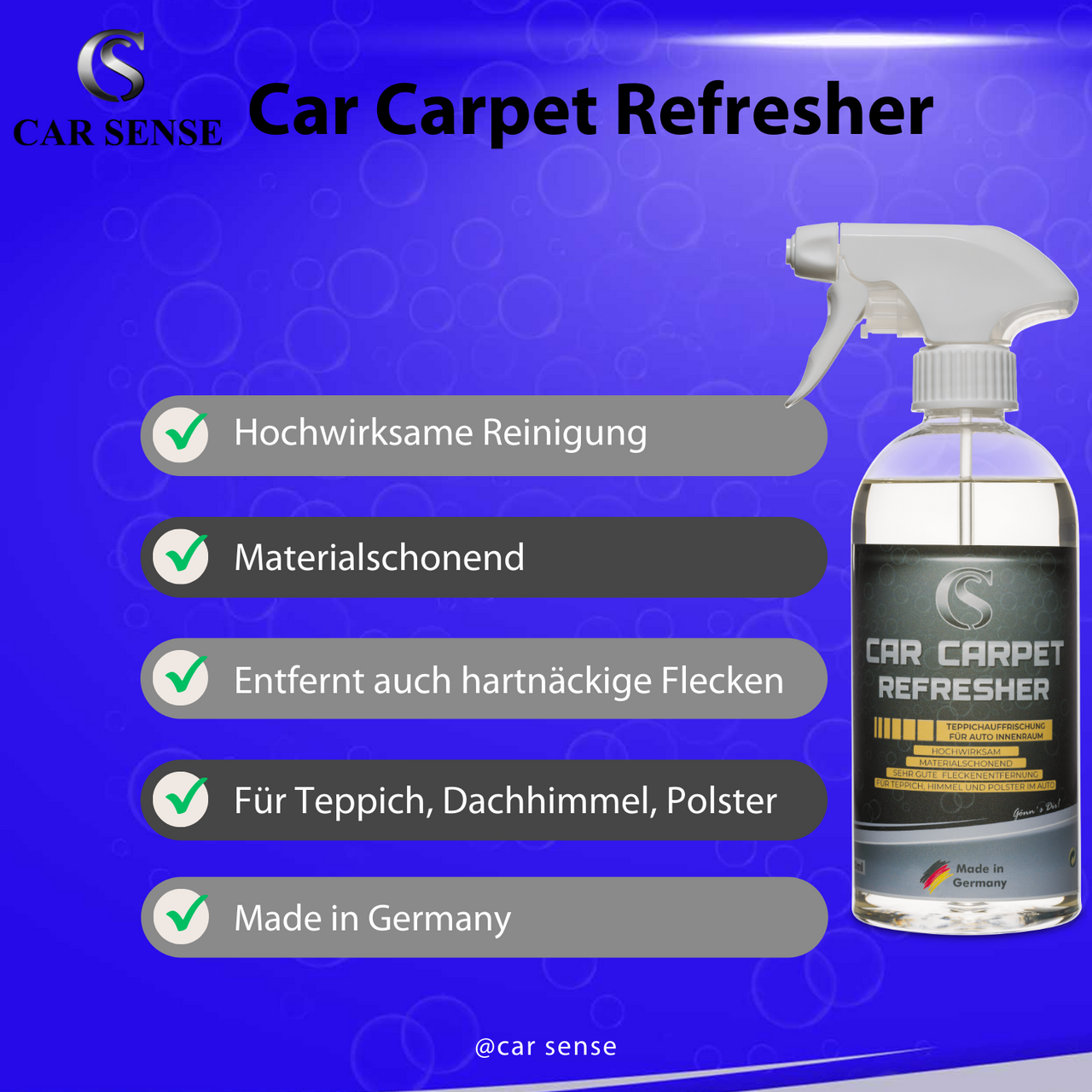 Carpet Refresher - Polsterreinigung für Auto Fußmatten
