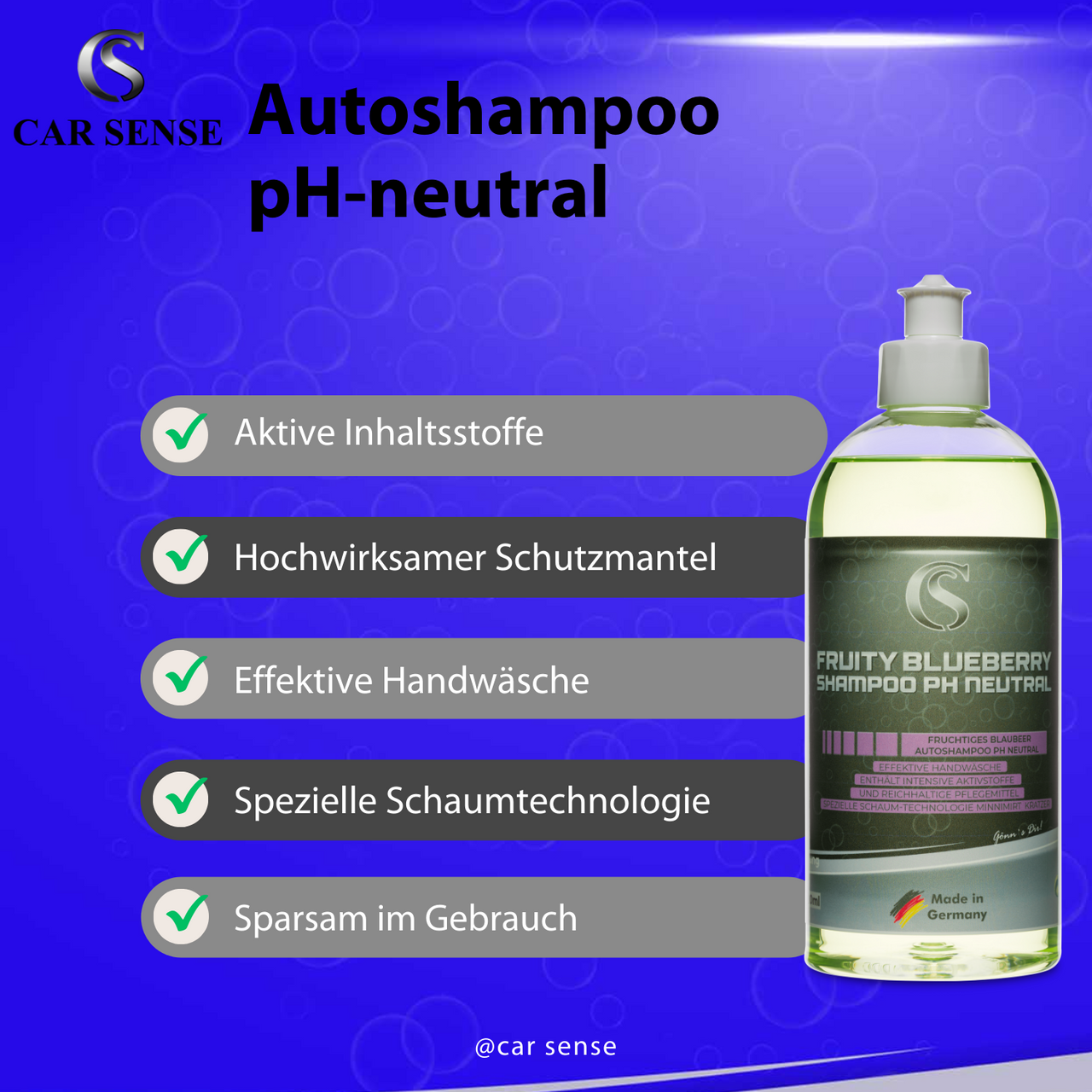 PH Neutrales Autoshampoo Blueberry