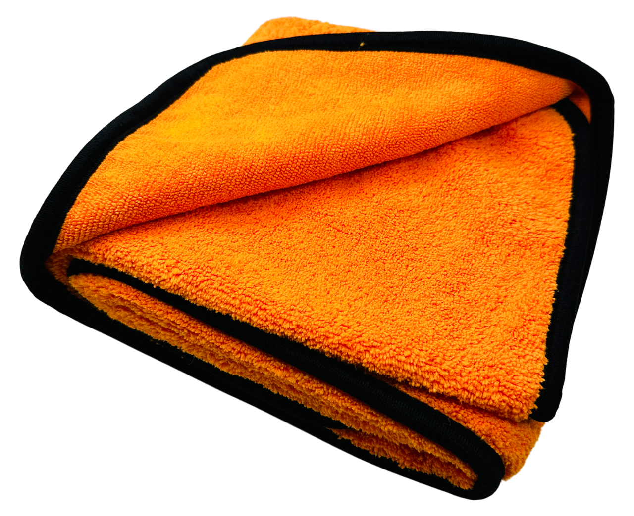 Auto Trockentuch SUPER BIG ORANGE SUPER Flausch, Hochflor mit schwarzer Randeinfassung, Hochflor, 1 Stück Größe: 60x90 cm