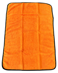 Thumbnail for Auto Trockentuch SUPER BIG ORANGE SUPER Flausch, Hochflor mit schwarzer Randeinfassung, Hochflor, 1 Stück Größe: 60x90 cm