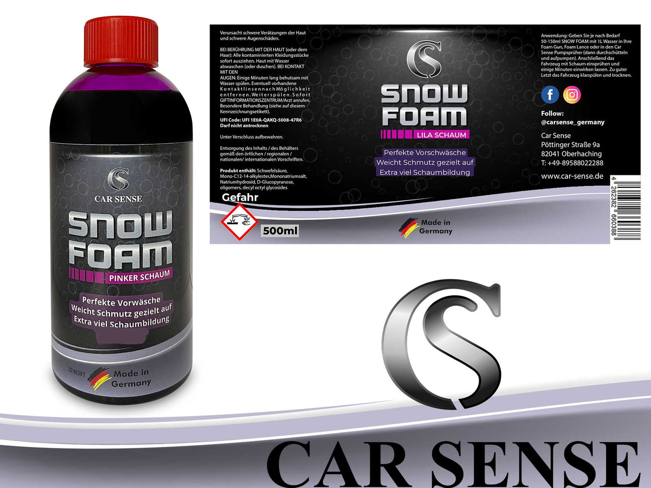 Snow Foam pinker Sprühschaum 500ml