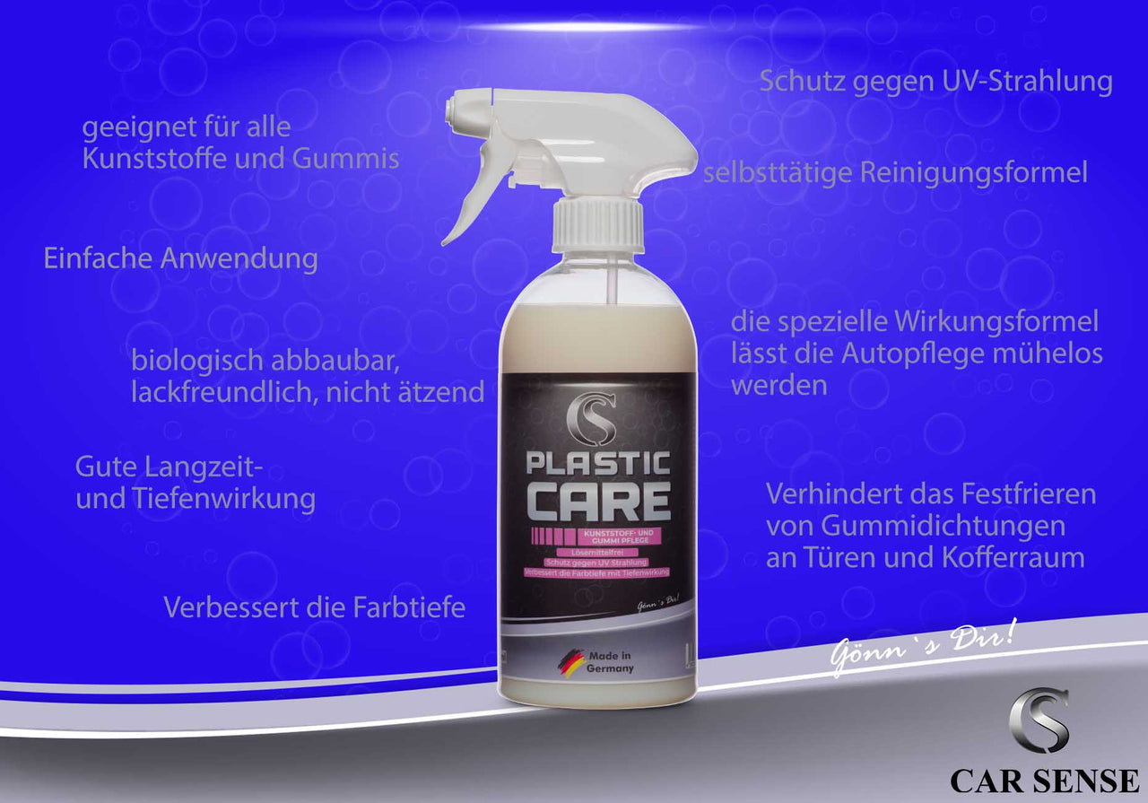 Car-Sense Plastic Care Hochwertige Pflege und Farbauffrischung für Gum –  Car Sense Autopflege