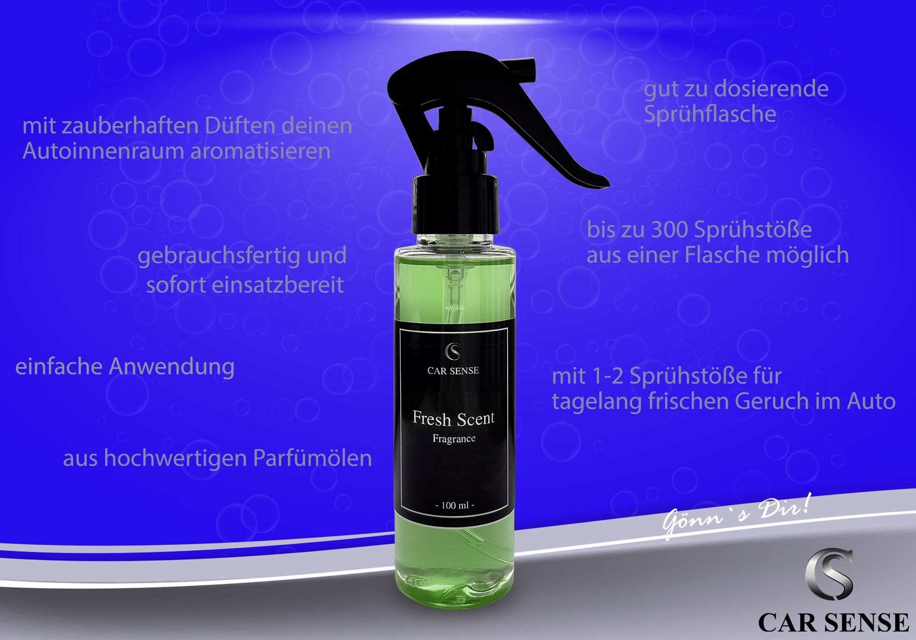 Car Sense Fresh Scent Auto-parfüm 100 ml Sprühflasche der perfekte Duft für dein Fahrzeug