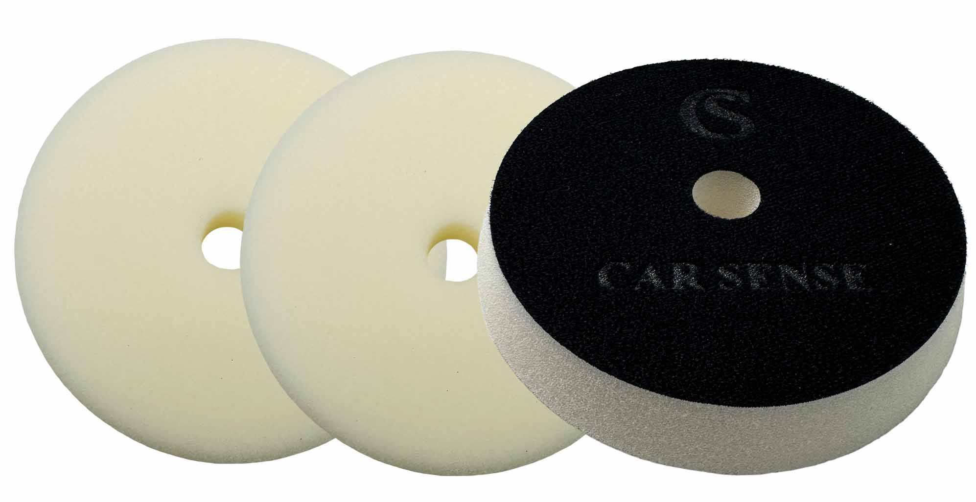 Car Sense Polishpad weiß (hart) mit Zentrierloch 145/25