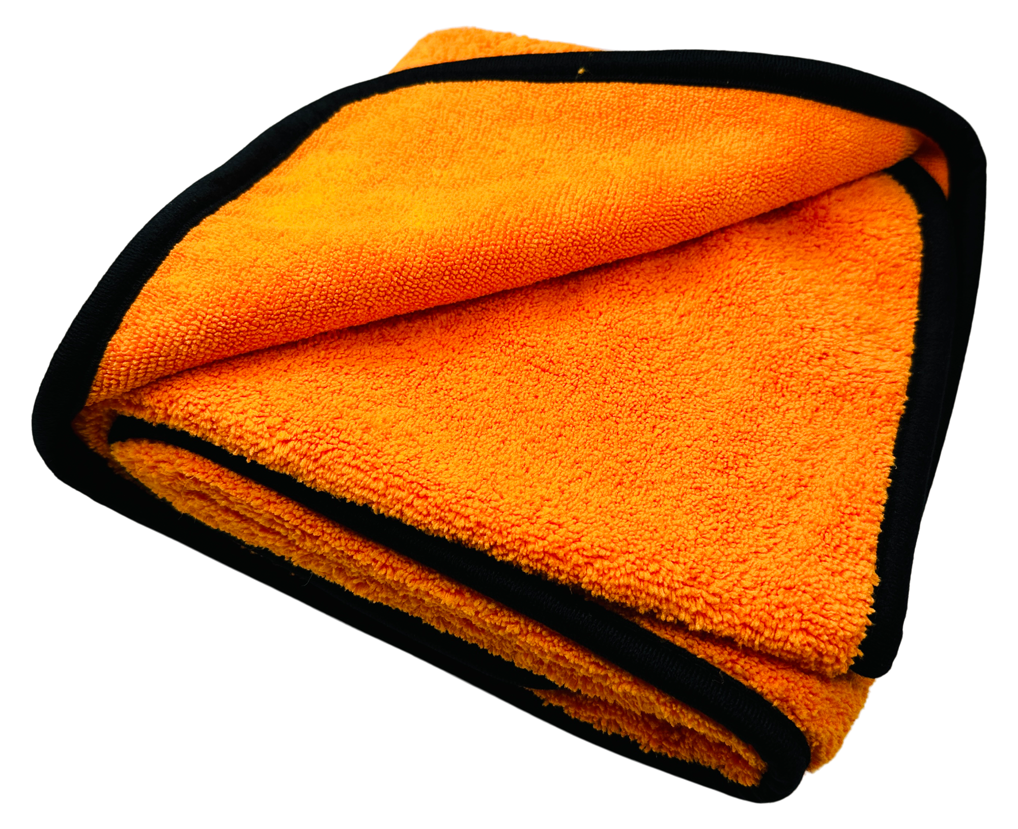 Auto Trockentuch SUPER BIG ORANGE  SUPER Flausch, Hochflor  mit schwarzer Randeinfassung, Hochflor, 1 Stück Größe: 60x90 cm