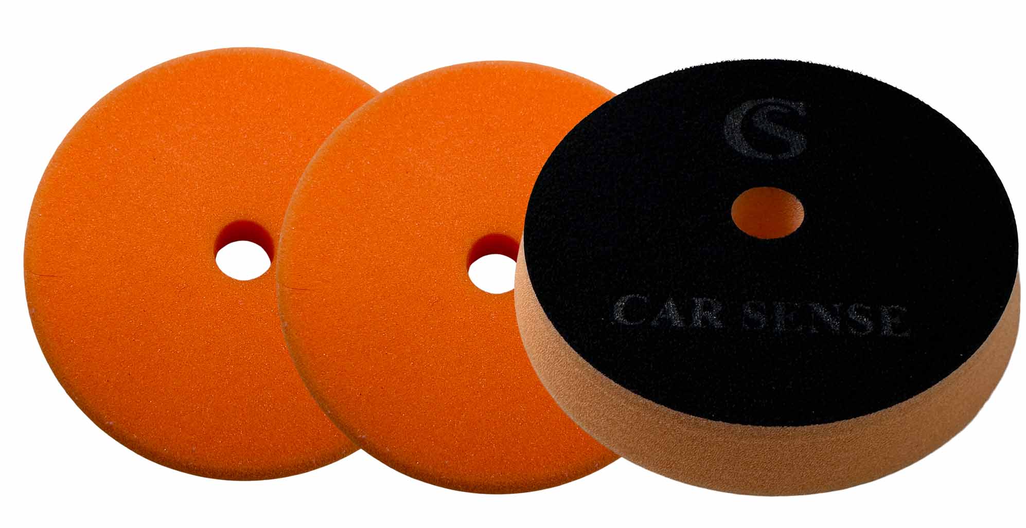 Car Sense Polishpad orange (mittel) mit Zentrierloch 145/25